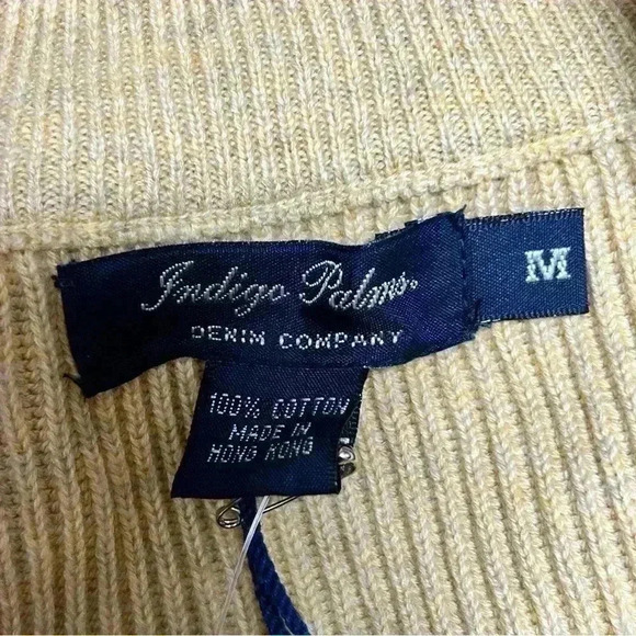 Indigo Palms 1/4 Zip Ribbed Sweater - Picture 4 of 9